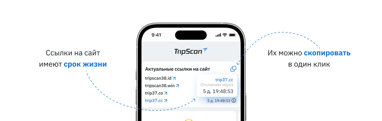 Трипскан на смартфоне